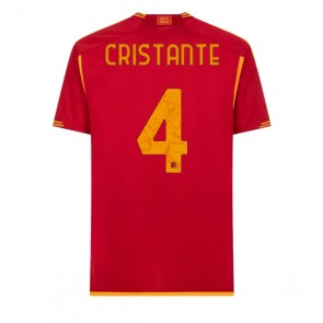 Maillot de foot AS Roma Bryan Cristante #4 Domicile 2023-24 Manches Courte